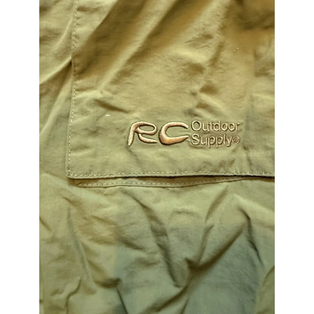 RC Outdoor Supply Anorak Windbreaker Men M Olive Green Utility Hooded Jacket NEW